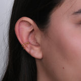 Ear Cuff Chain Placcato Oro