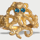 Anillo Poseidón bañado en oro