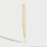 Dije de cadena con colgante de ninfa bañado en oro