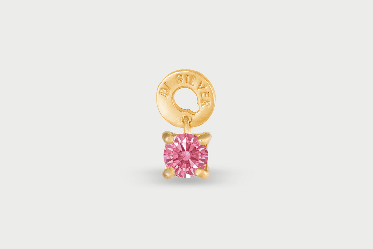 Gold Plated Multi Hoops Light Charm
