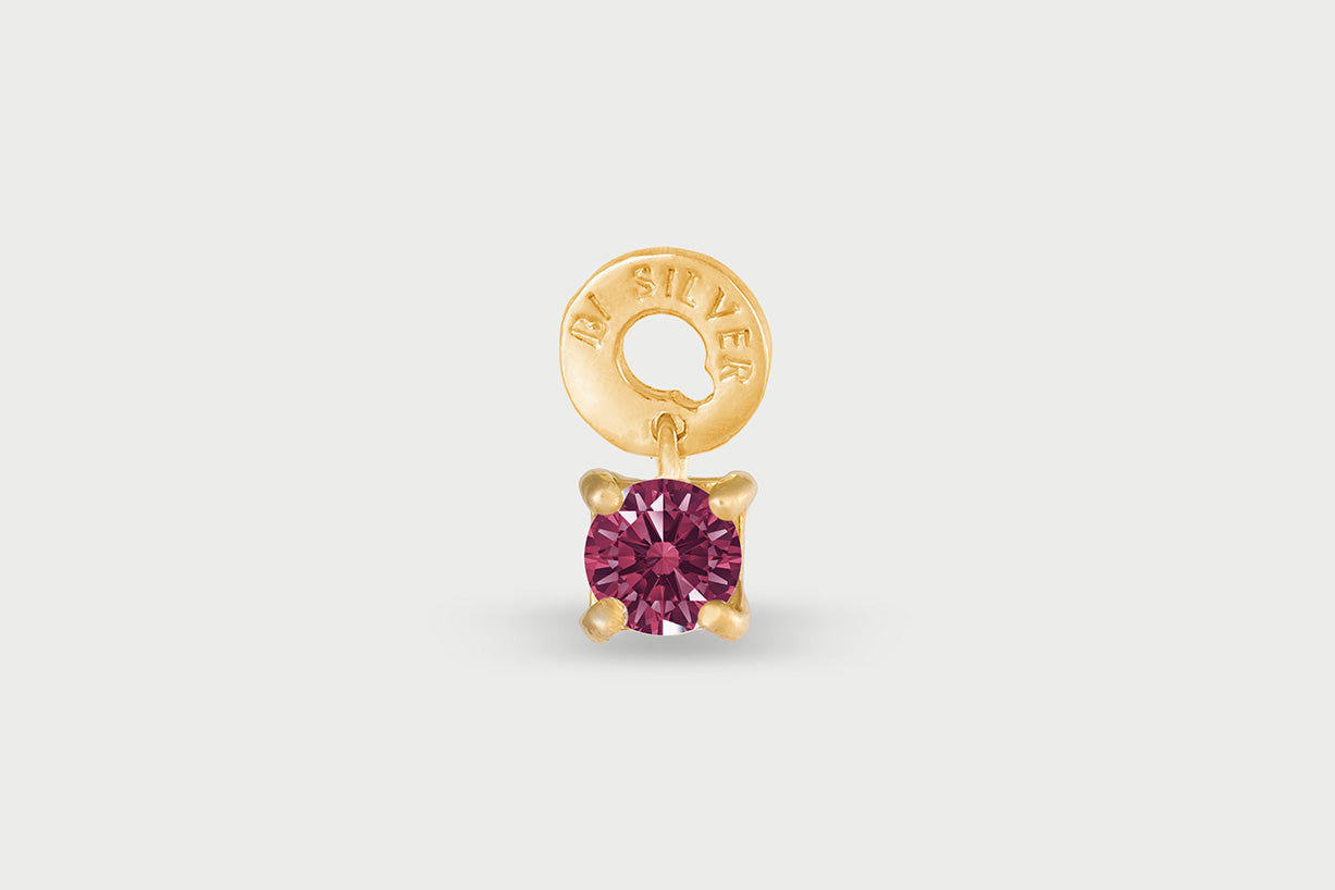 Gold Plated Multi Hoops Light Charm