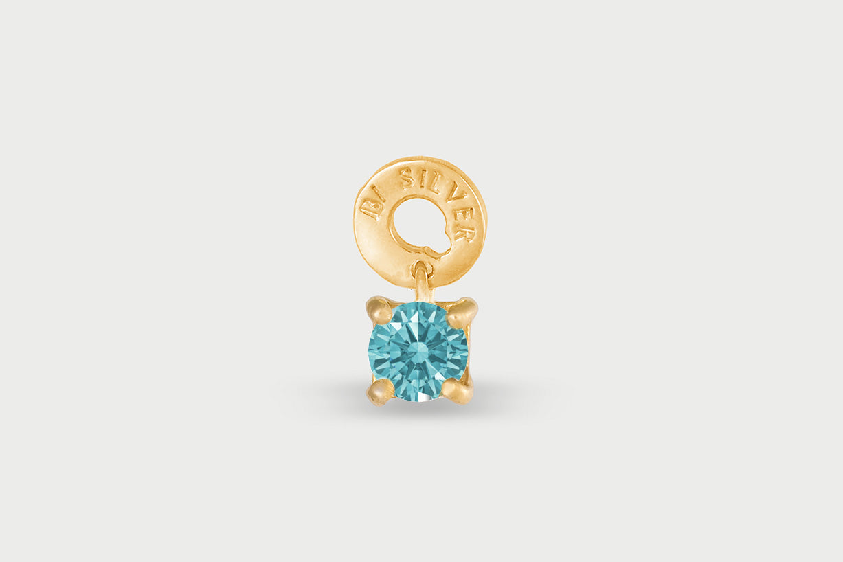 Gold Plated Multi Hoops Light Charm