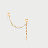 Gold Plated Multi Hoops Charm Pendant
