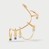 Gold Plated Multi Hoops Light Charm