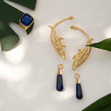 Gold Plated Lapis Charm