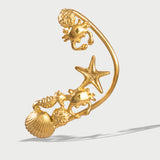 Maxi Ear Cuff Teti chapado en oro