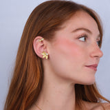 Maxi arete Calliope bañado en oro