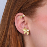Maxi arete Calliope bañado en oro