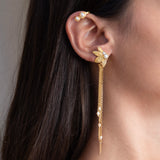 Dije de cadena con colgante de ninfa bañado en oro
