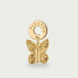 Charm de criseida con aros múltiples bañado en oro