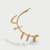 Ear Cuff Multi Hoops Light Gold Plated