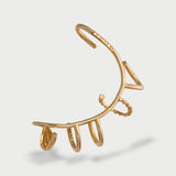 Ear Cuff Multi Hoops Light Gold Plated
