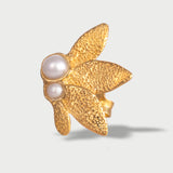 Pendiente Artemide bañado en oro