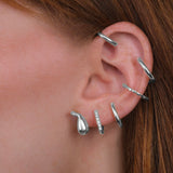Ear Cuff Multi Hoops Light