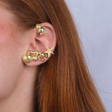 Maxi Ear Cuff Teti chapado en oro