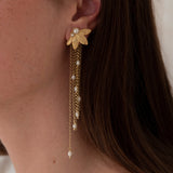 Pendiente Artemide bañado en oro