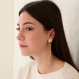 Pendiente Artemide bañado en oro