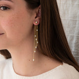 Dije de cadena con colgante de ninfa bañado en oro